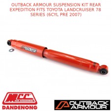 OUTBACK ARMOUR SUSPENSION KIT REAR EXPEDITION FITS TOYOTA LC 78S (6CYL PRE 2007)